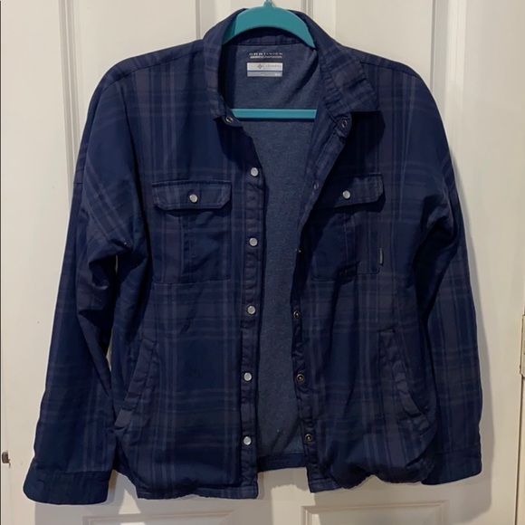 Columbia Double Lined Shirt Jacket Plaid EUC - Picture 10 of 11